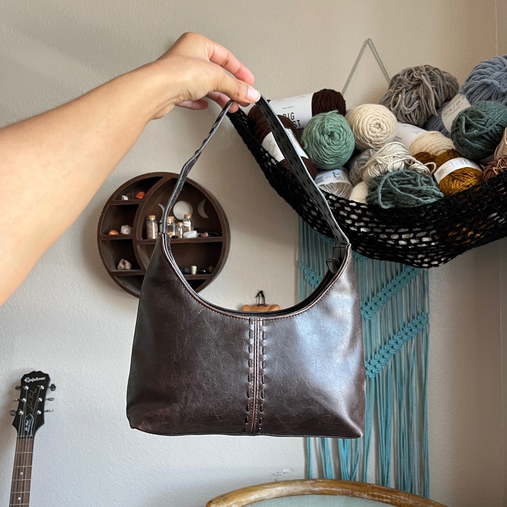 Vintage Brown Boho Shoulder Bag
